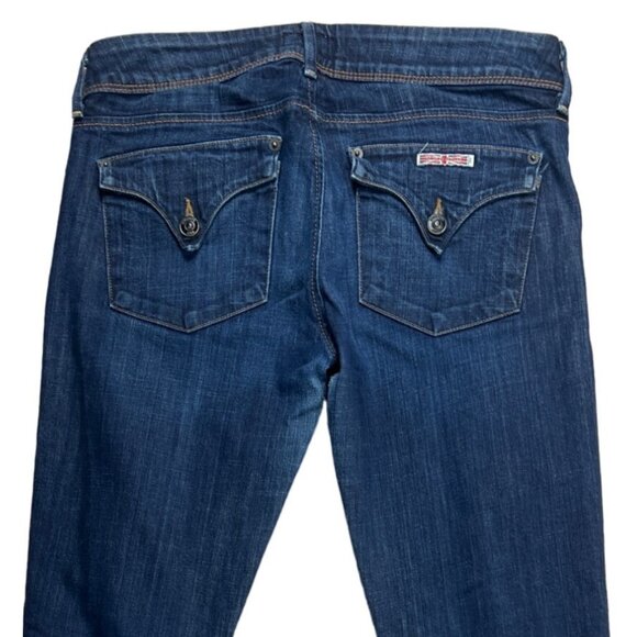 Hudson Dark Blue Mid Rise Skinny Jeans Size 29 - Picture 5 of 14